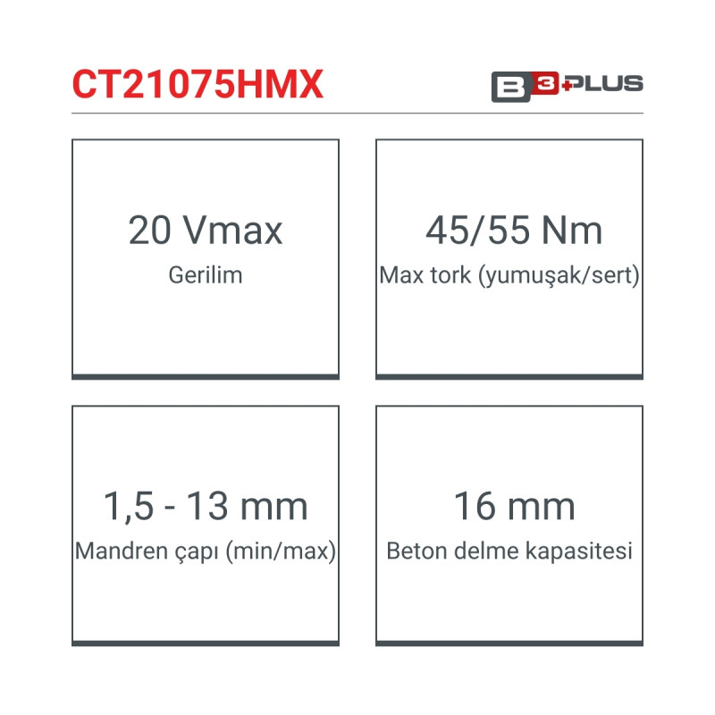 Crown Akülü Vidalama 20V-Solo - CT21075HMX