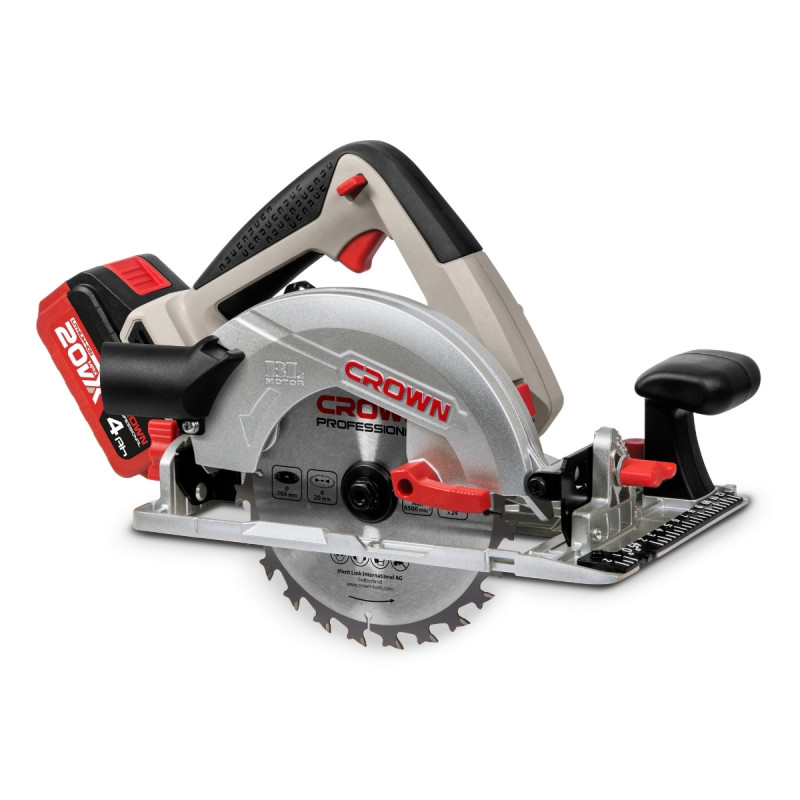 Crown Akülü Daire Testere 20V-4Ah 165mm - CT2500...