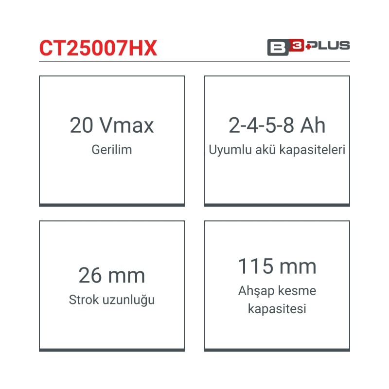 Crown Akülü Tilki Kuyruğu 20V-Solo - CT25007HX