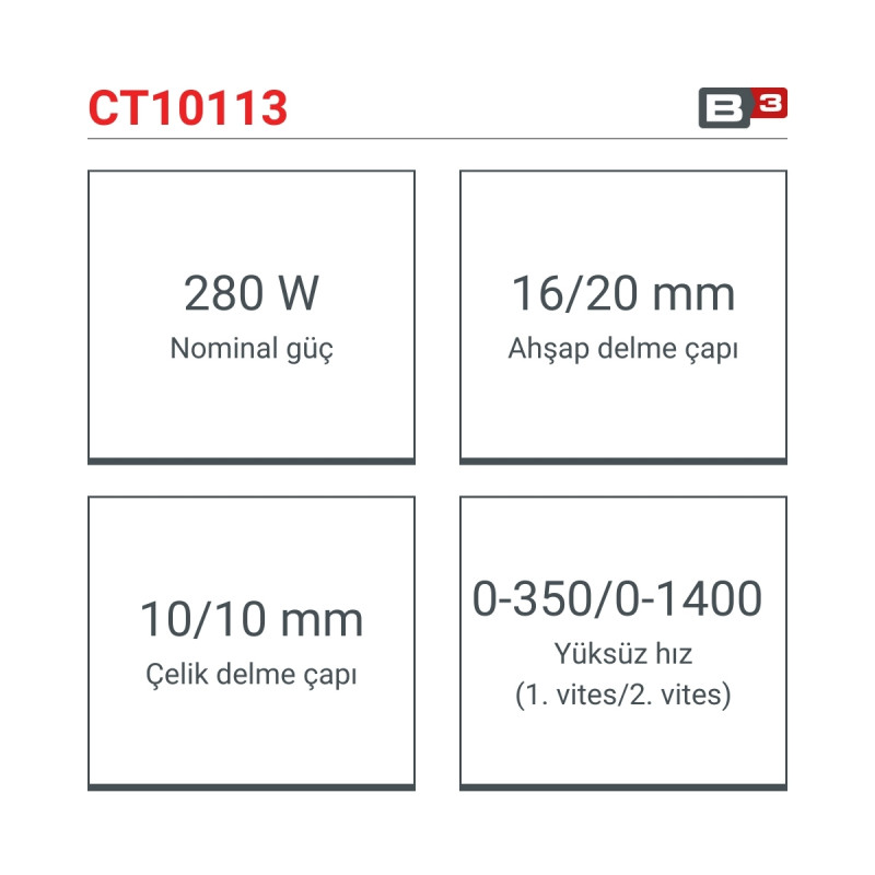 Crown Tork Ayarlı Vidalama 280W - CT10113