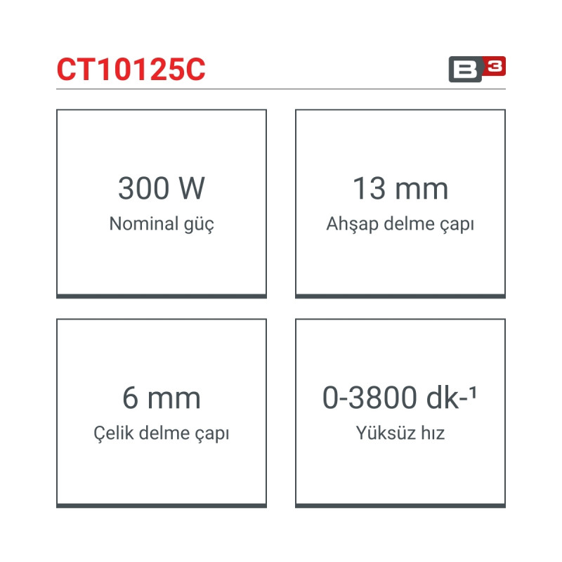 Crown Darbesiz Matkap 300W - CT10125C