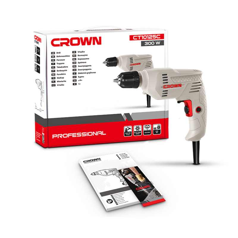 Crown Darbesiz Matkap 300W - CT10125C
