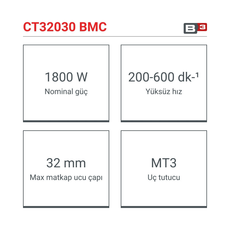 Crown Manyetik Matkap 1800W - CT32030 BMC