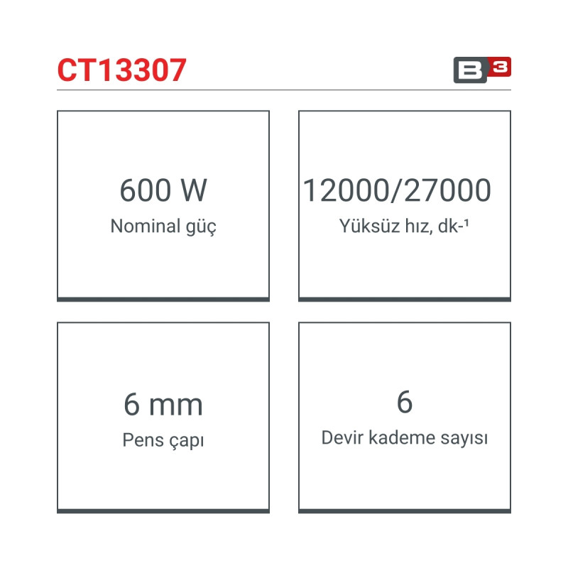 Crown Uzun Kalıpçı Taşlama 600W - CT13307