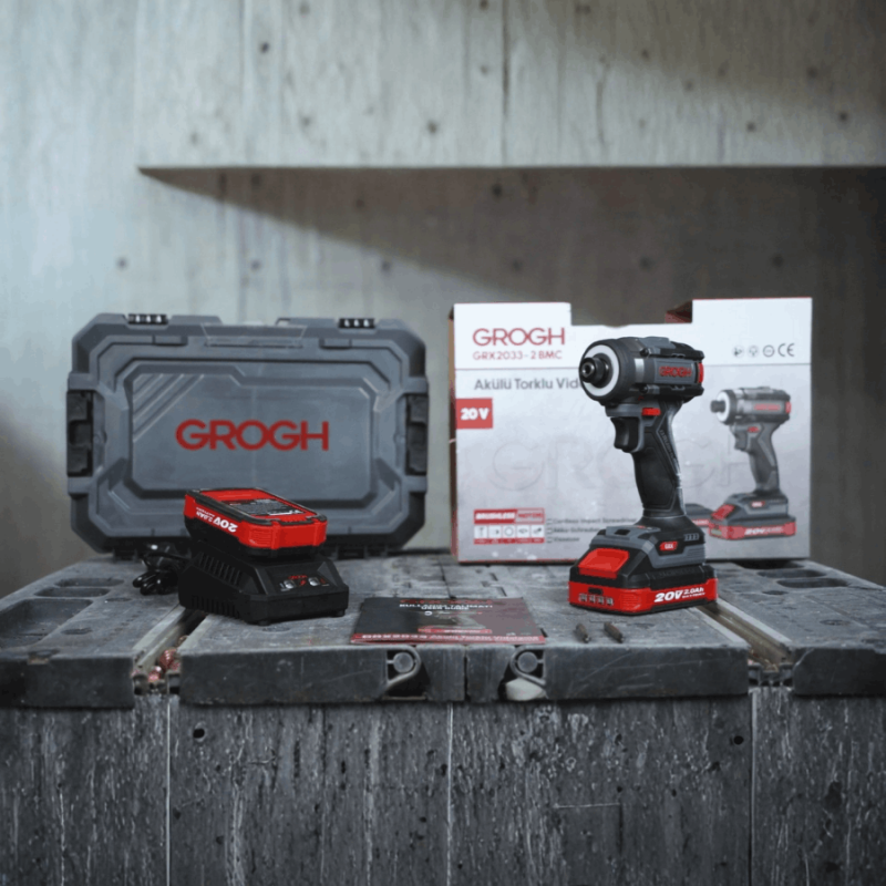 Grogh Akülü Torklu Vidalama 20V-2.0Ah GRX2033-2 BMC